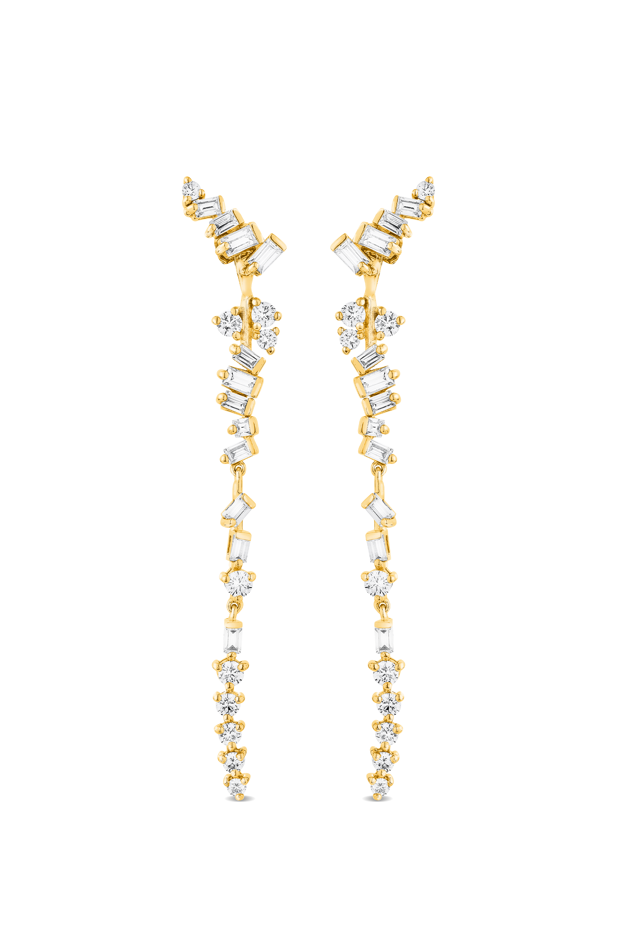 Baguette Drop Earrings