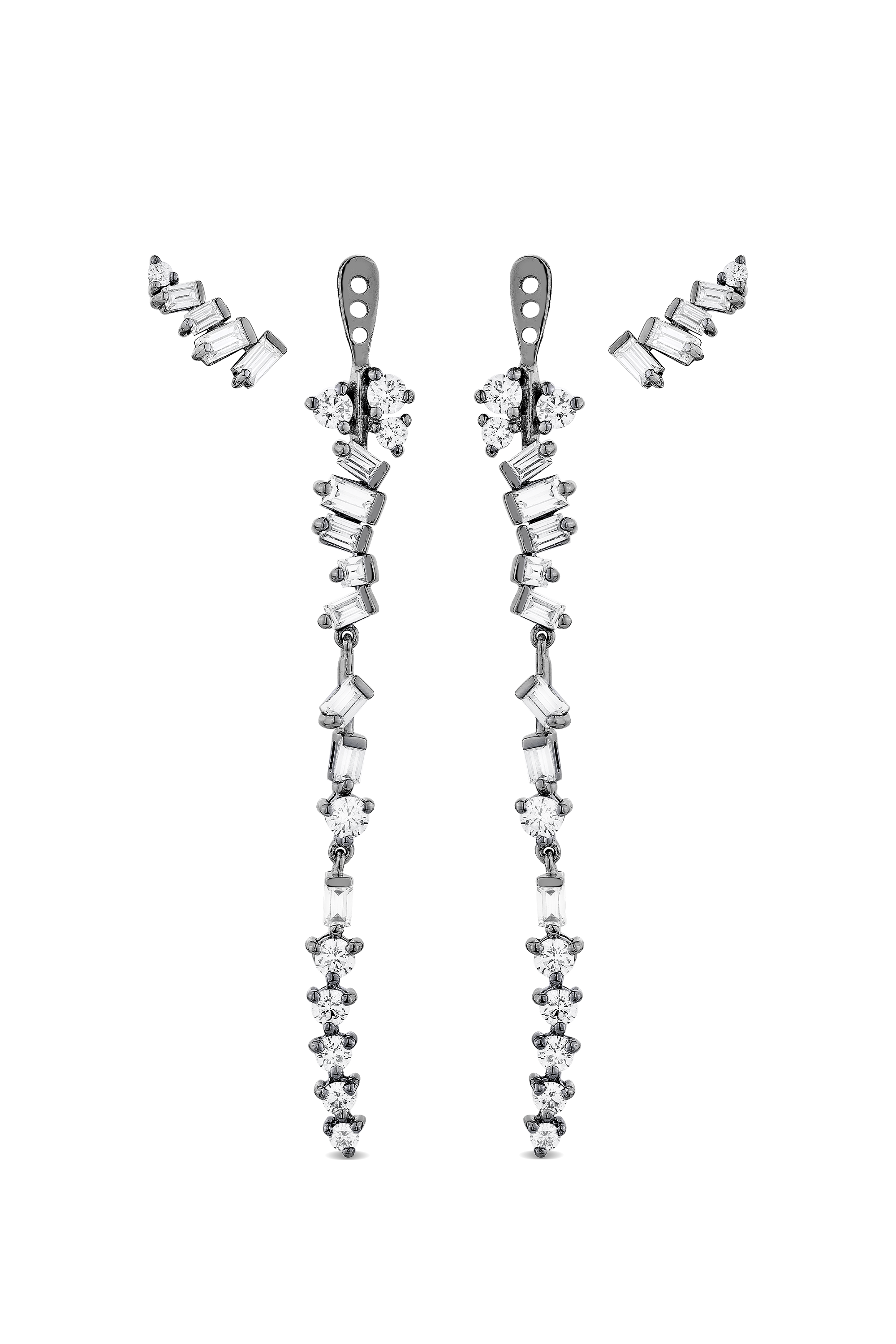 Baguette Drop Earrings