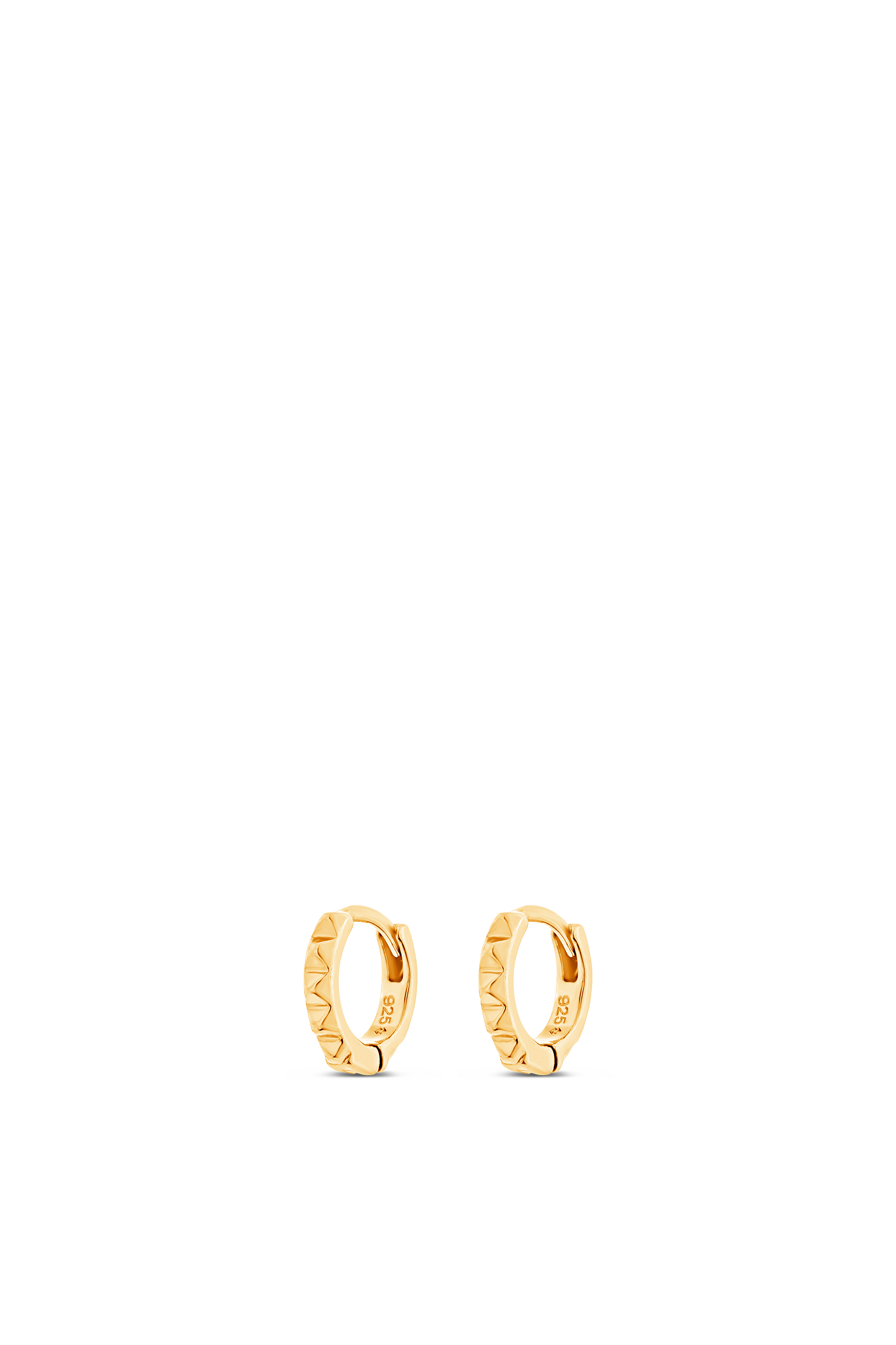 Honeycomb Huggie Earrings