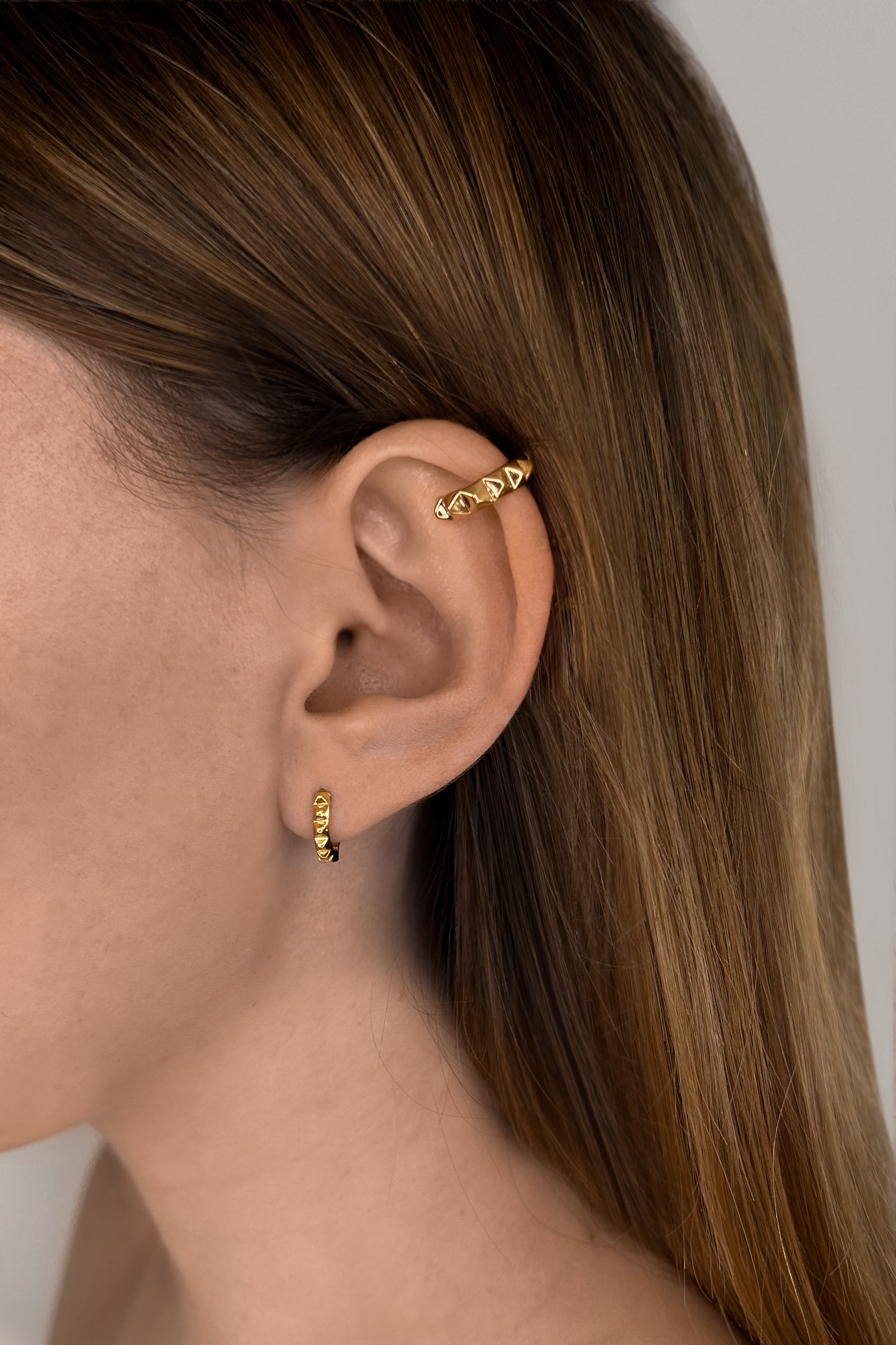 Honeycomb Ear Cuff