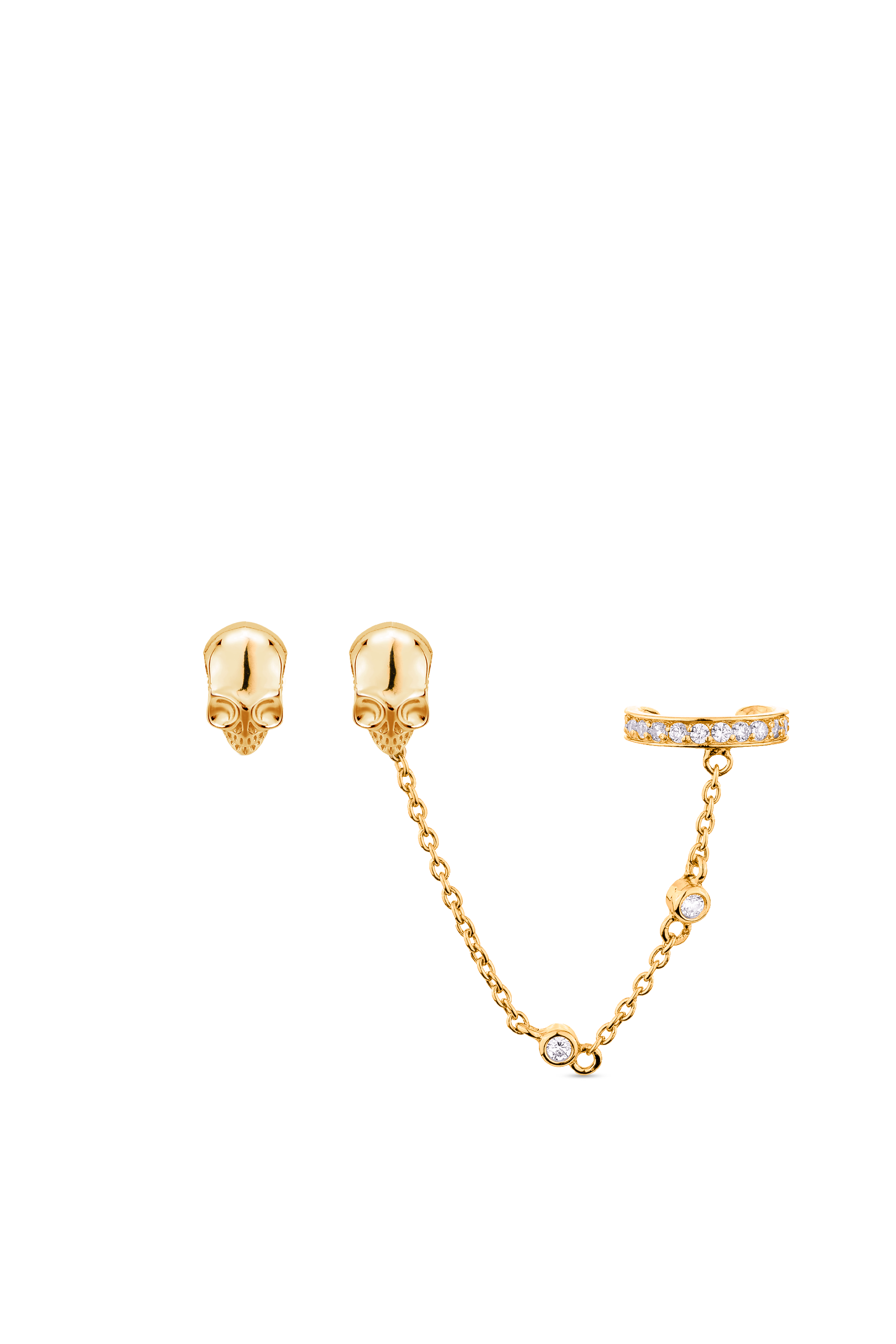 Peace Stud Ear Cuff Set