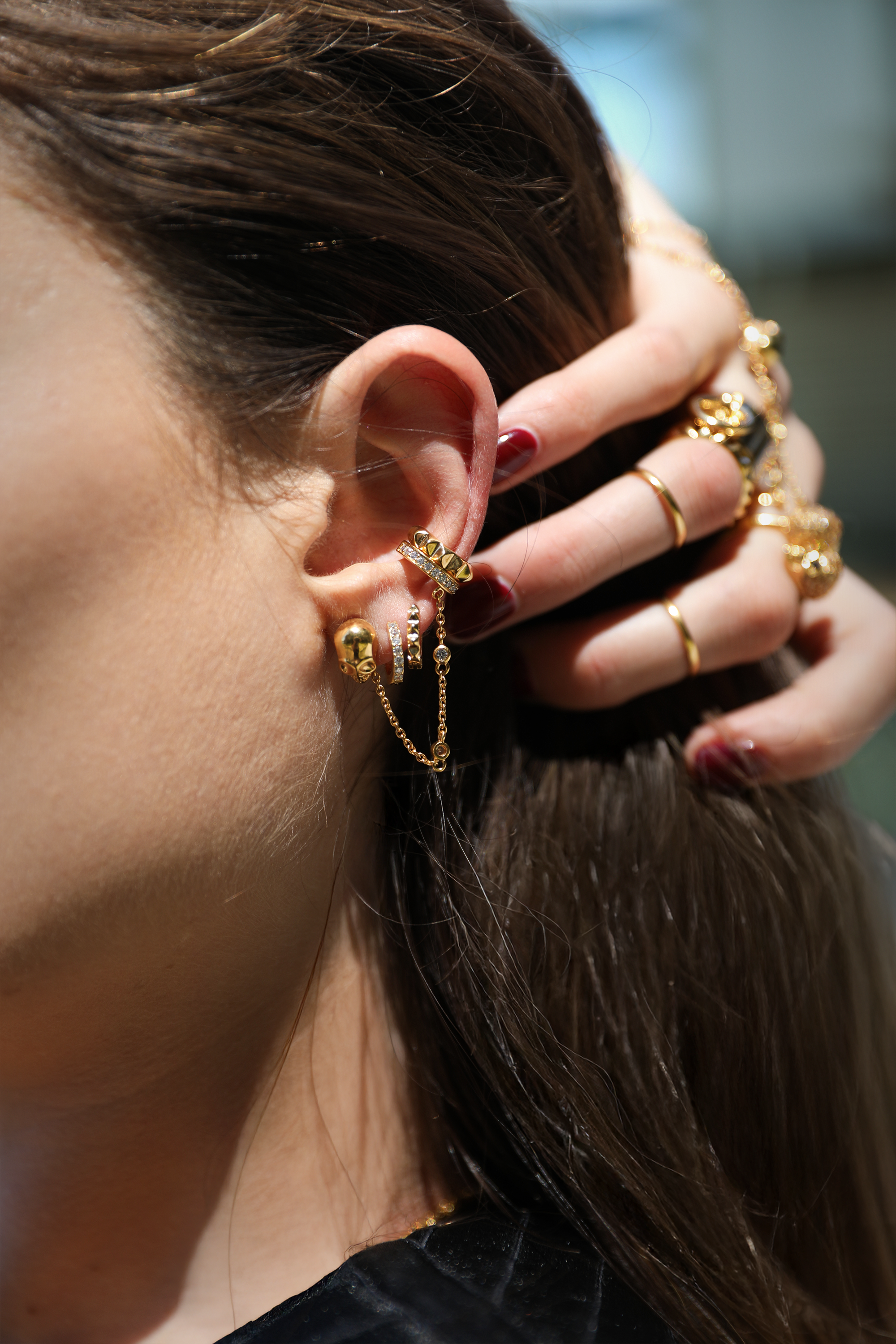 Honeycomb Ear Cuff