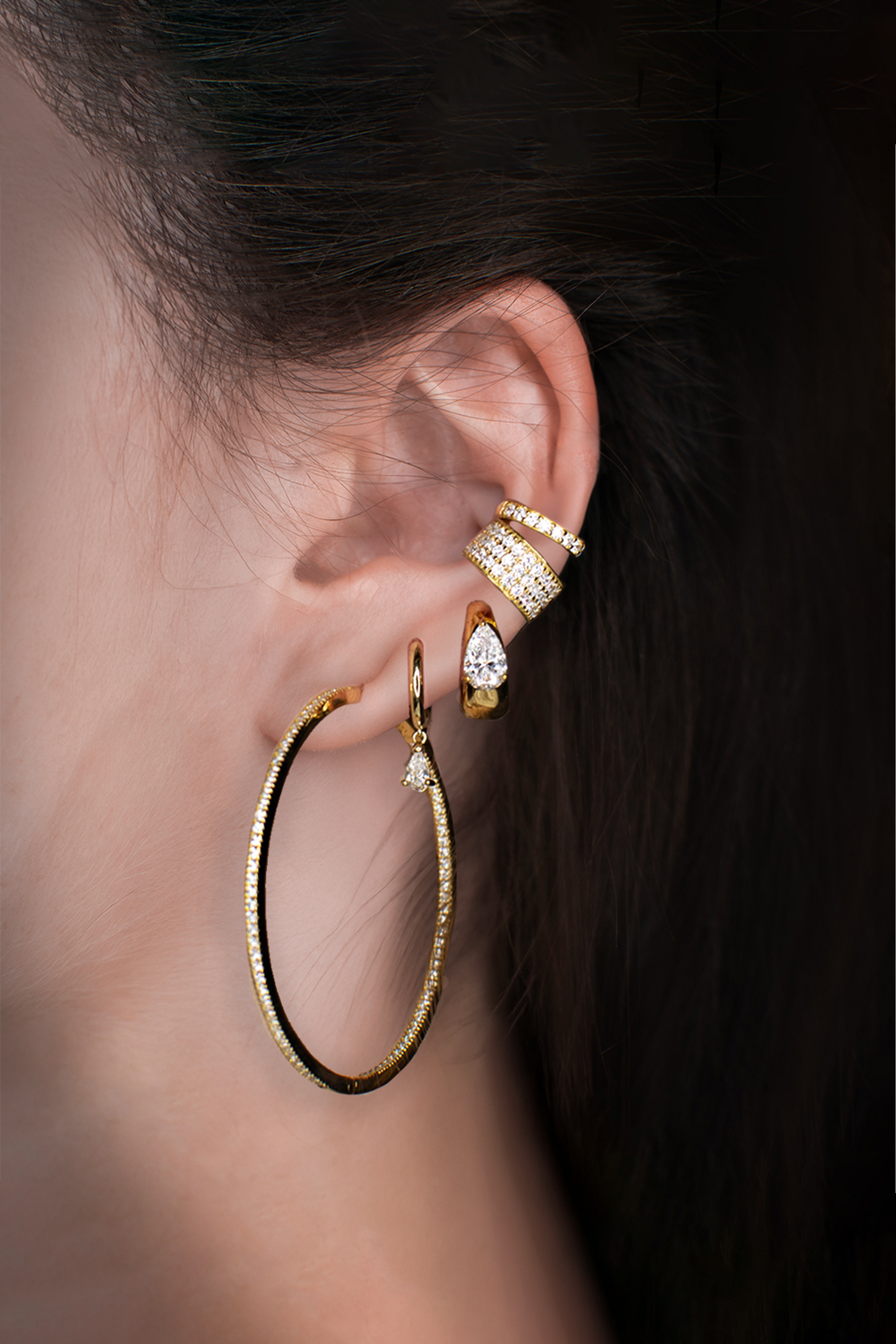 Pure Drop Alchemy Huggie Earrings