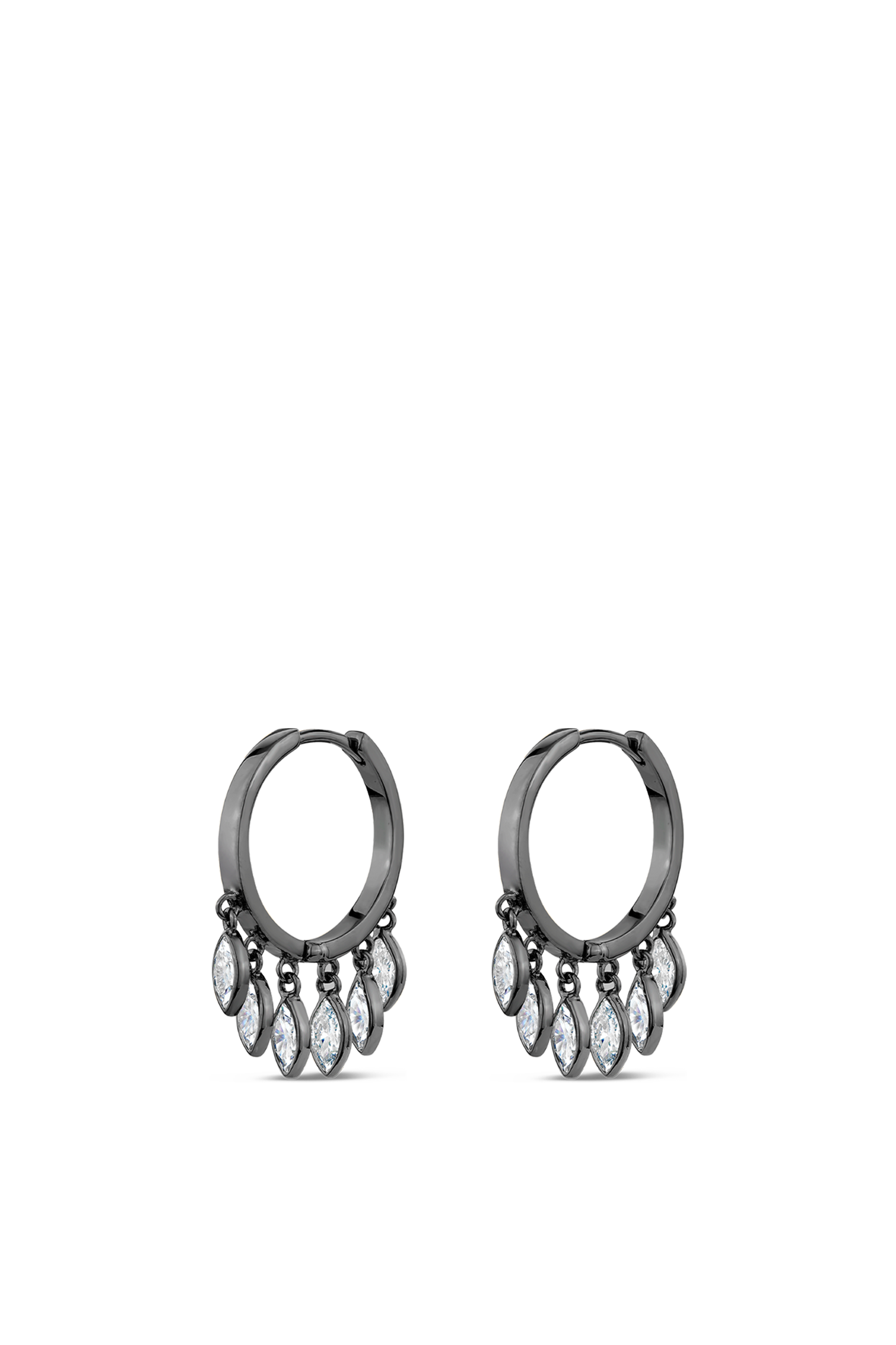 Natural Drop Huggie Earrings