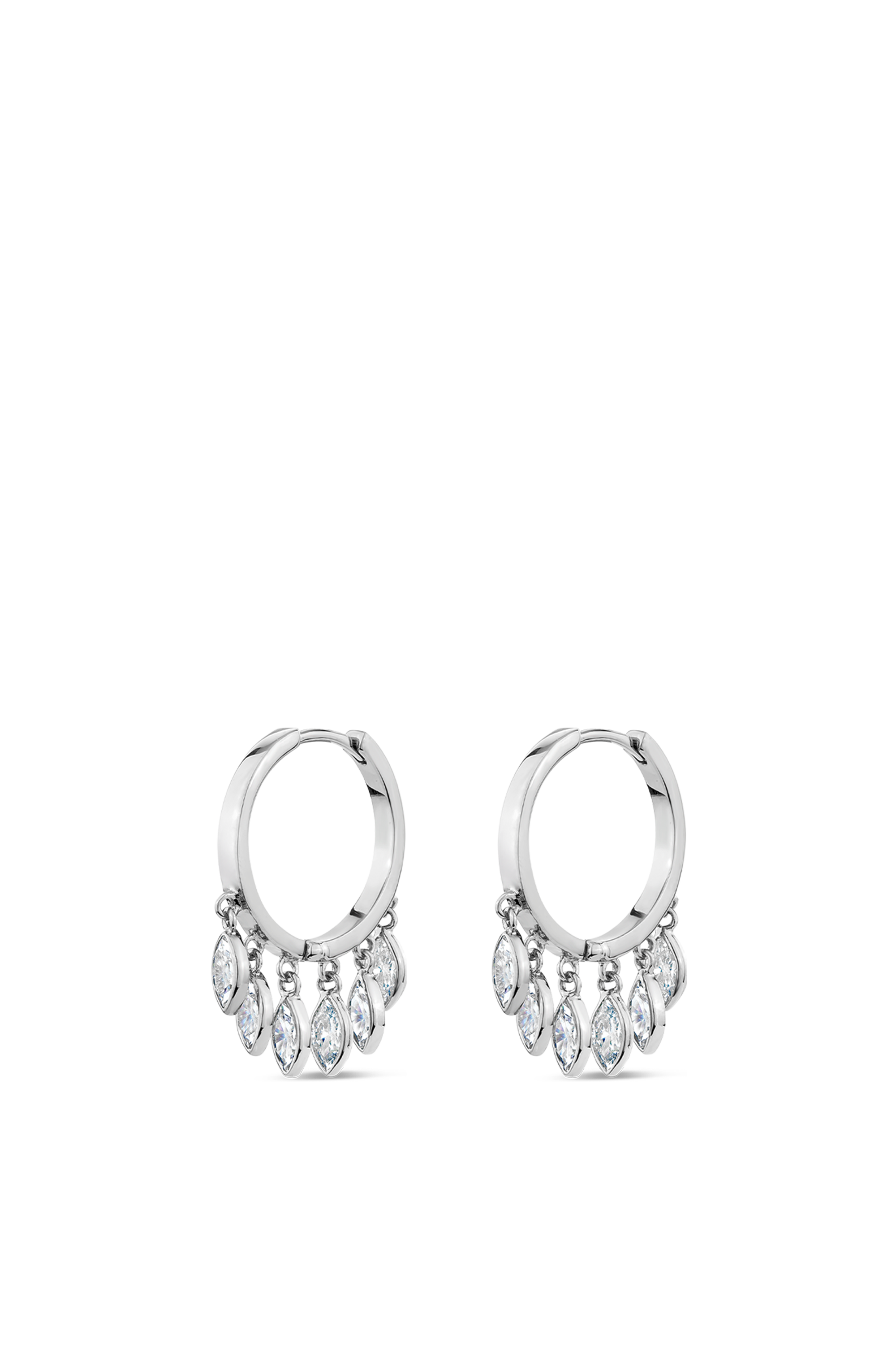 Natural Drop Huggie Earrings