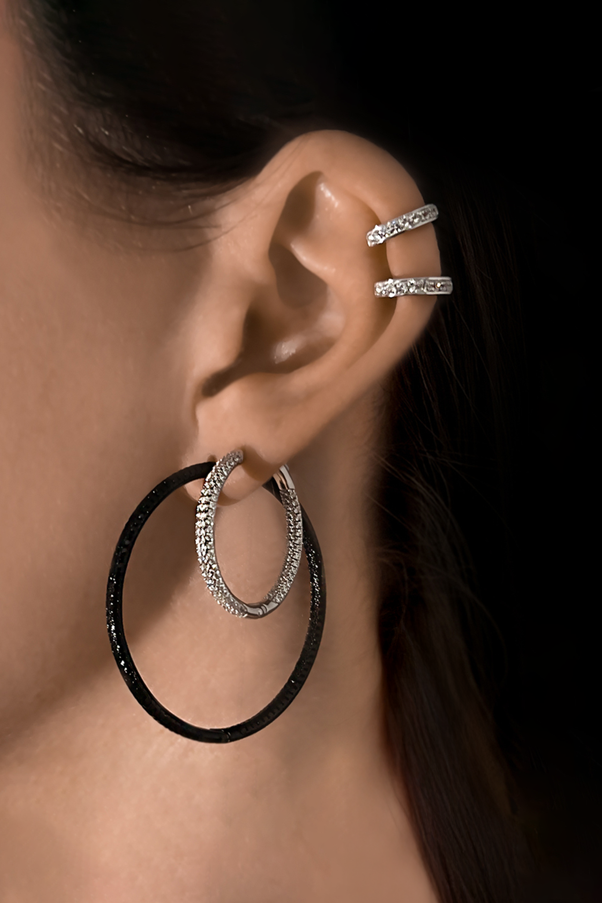 Pursuit Pave Hoops Petite