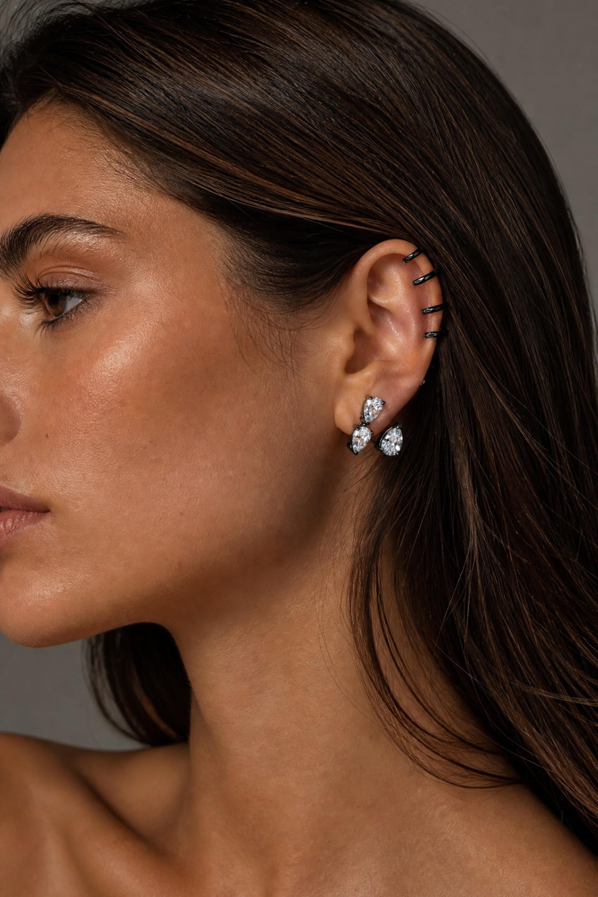 Pure Suspended Stud Earrings