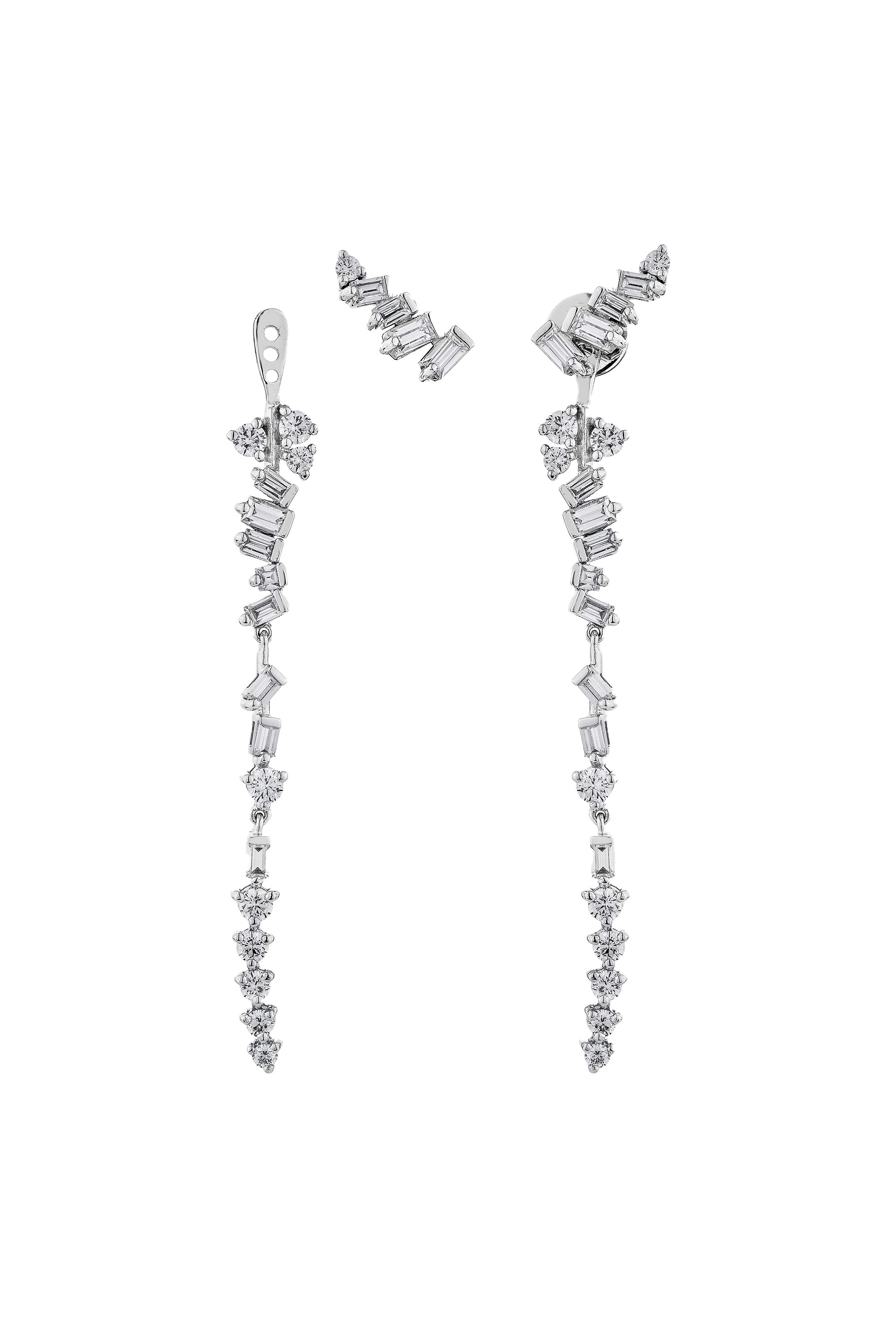 Baguette Drop Earrings