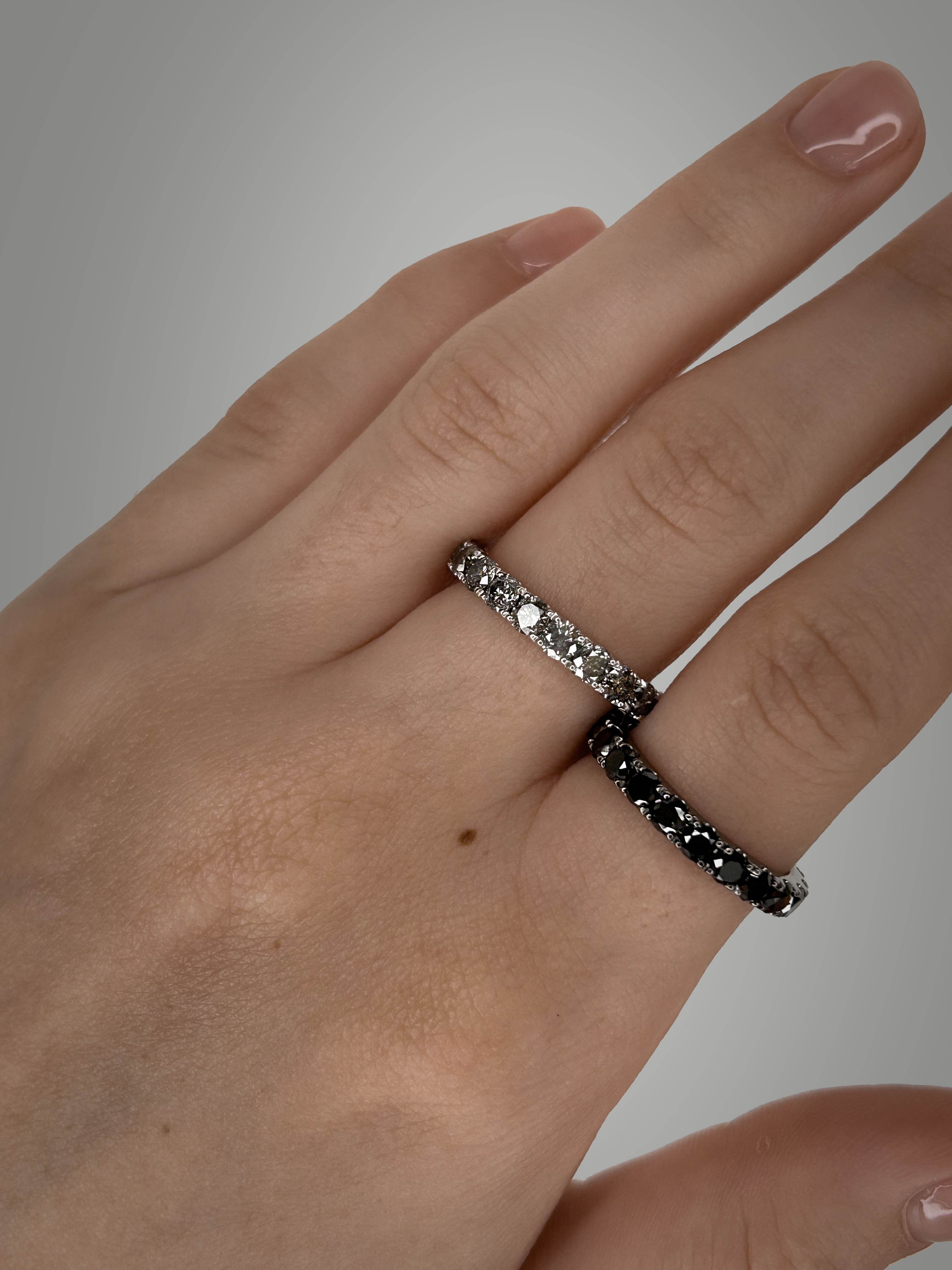 Natural Grey Diamond Ring