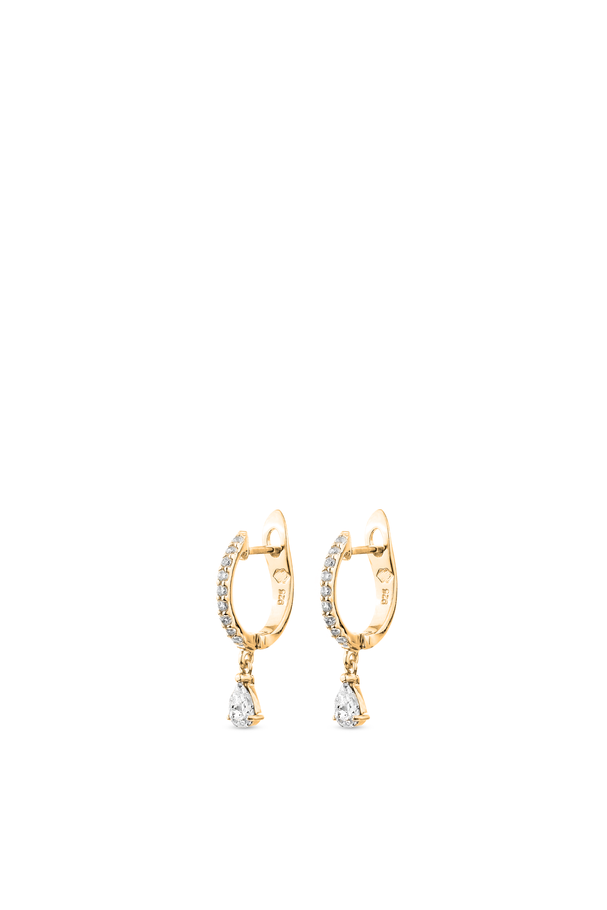 Pure Drop Huggie Earrings