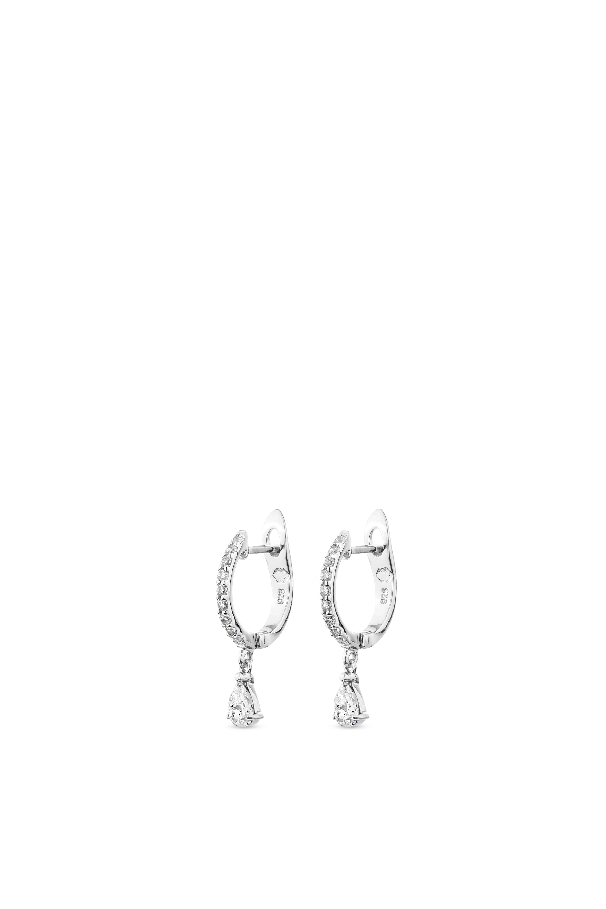 Pure Drop Huggie Earrings