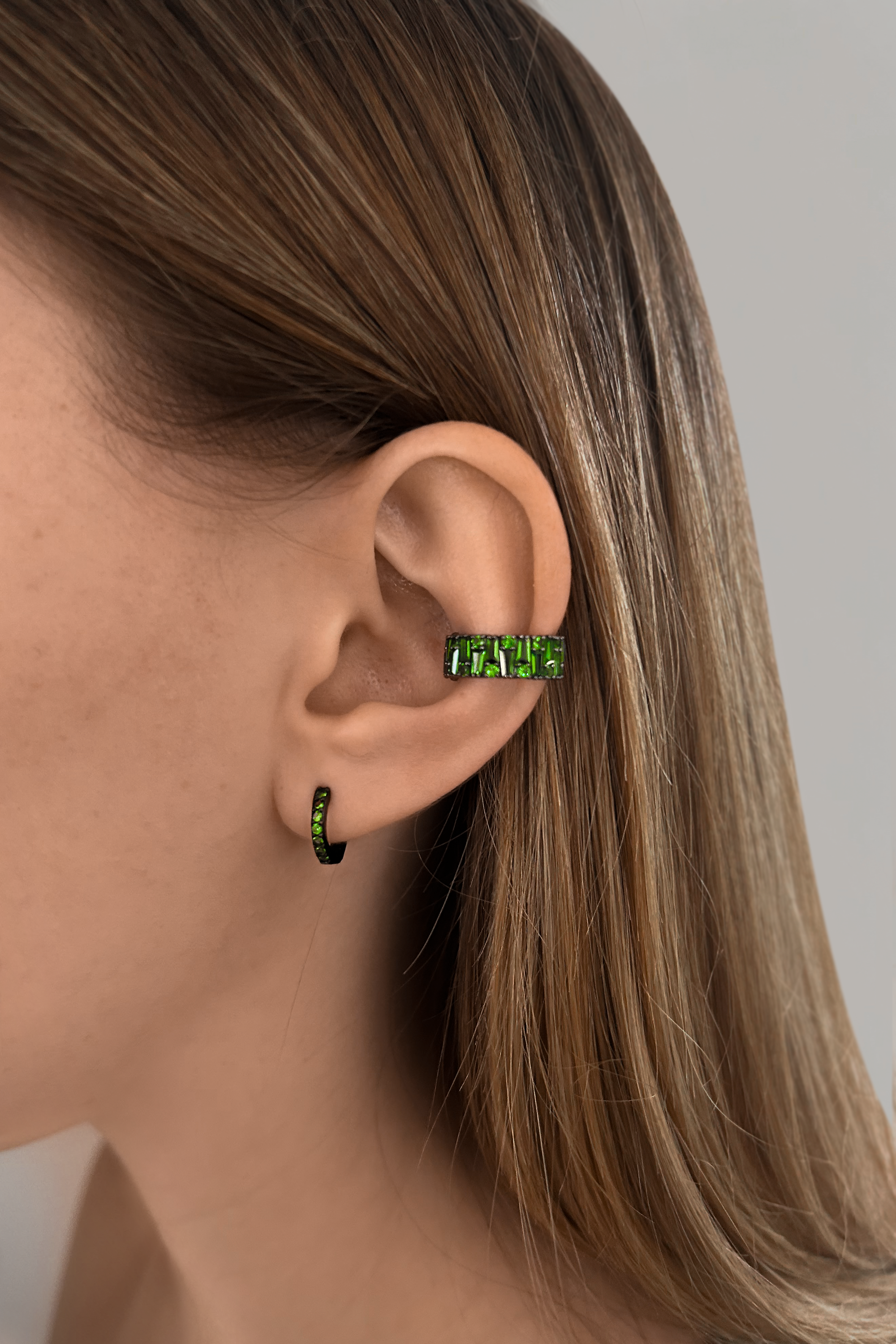 Light Huggie Earrings