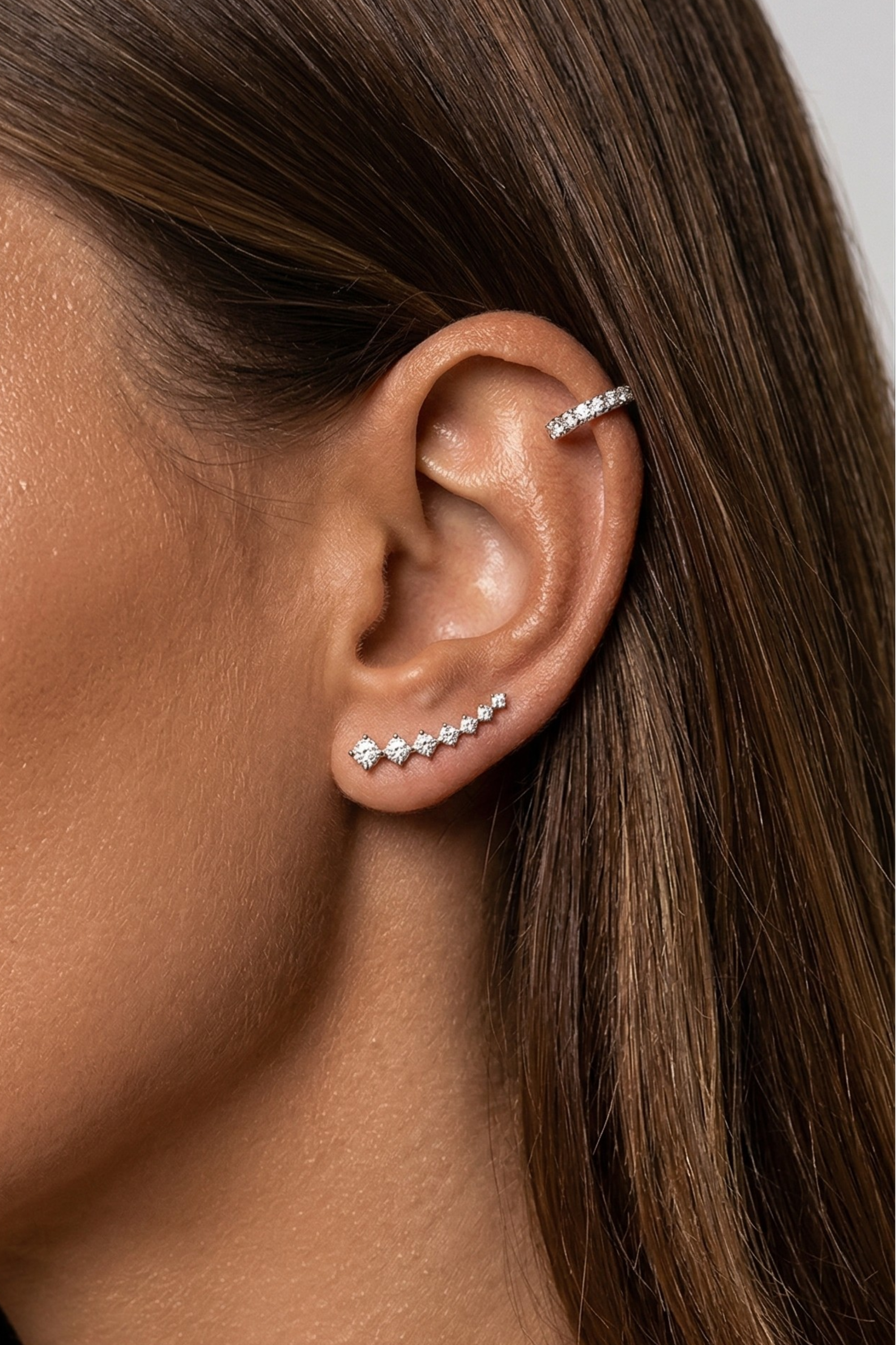 Solitaire Ear Climber