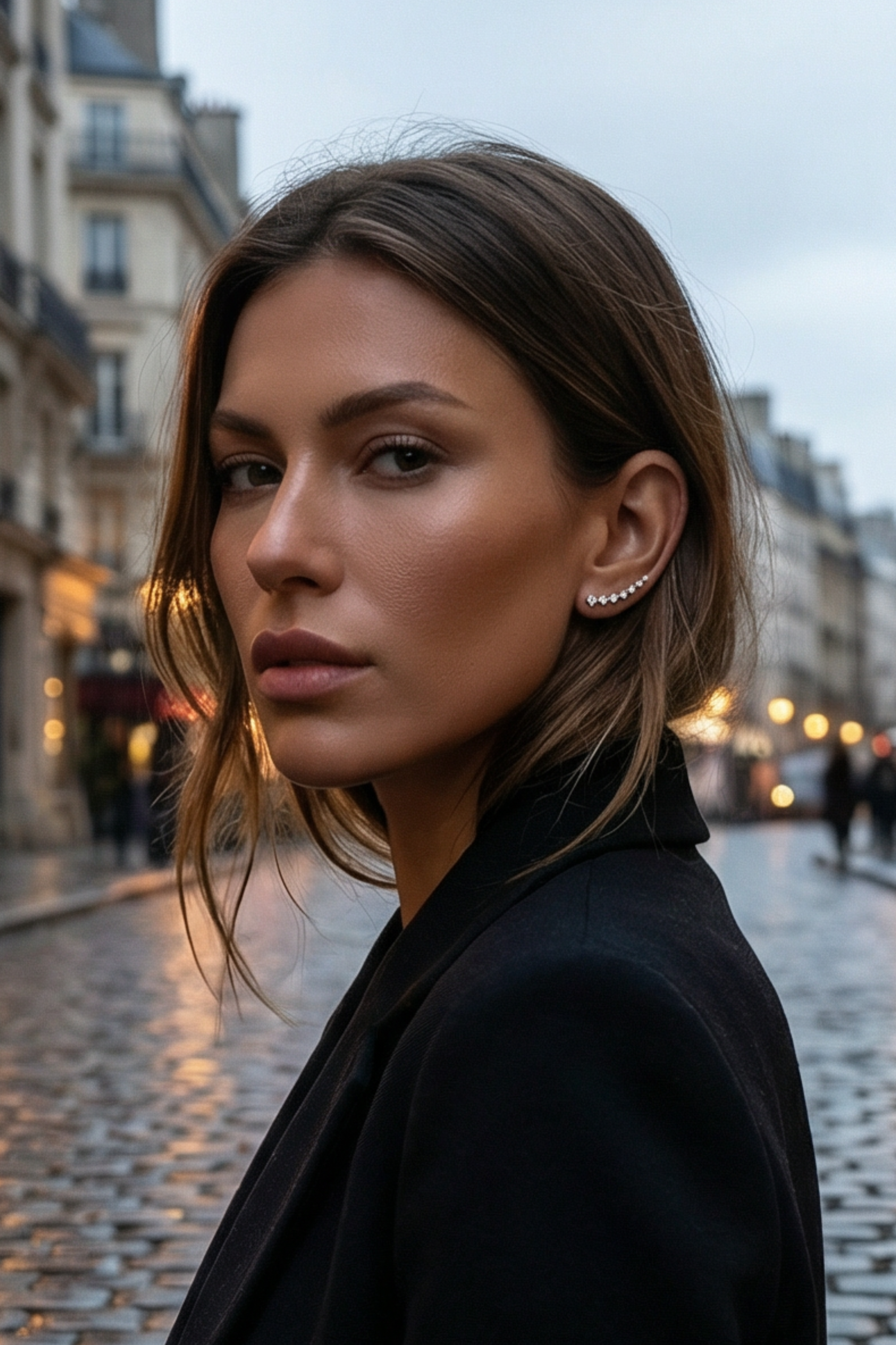 Solitaire Ear Climber