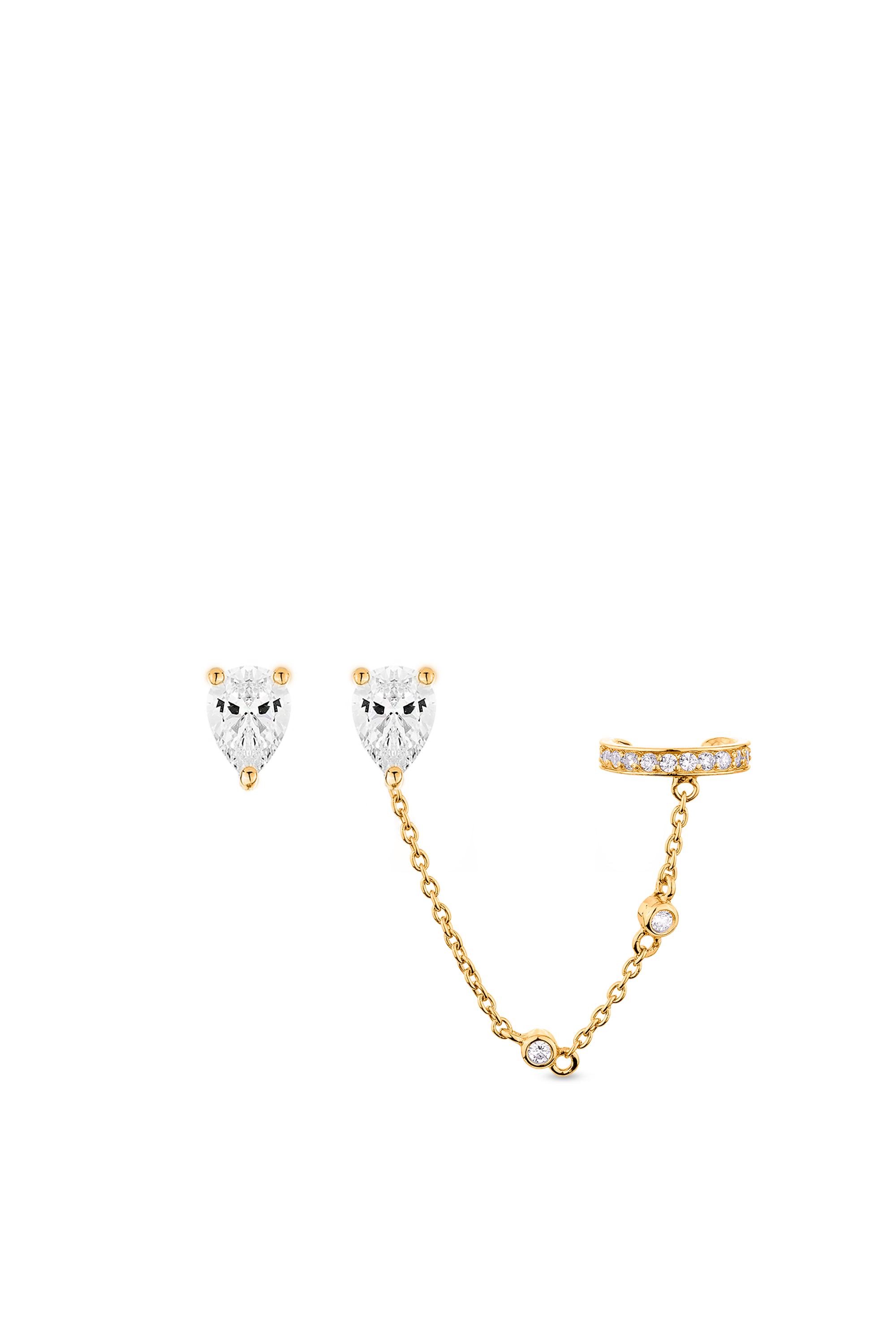 Pure Stud & Ear Cuff Set