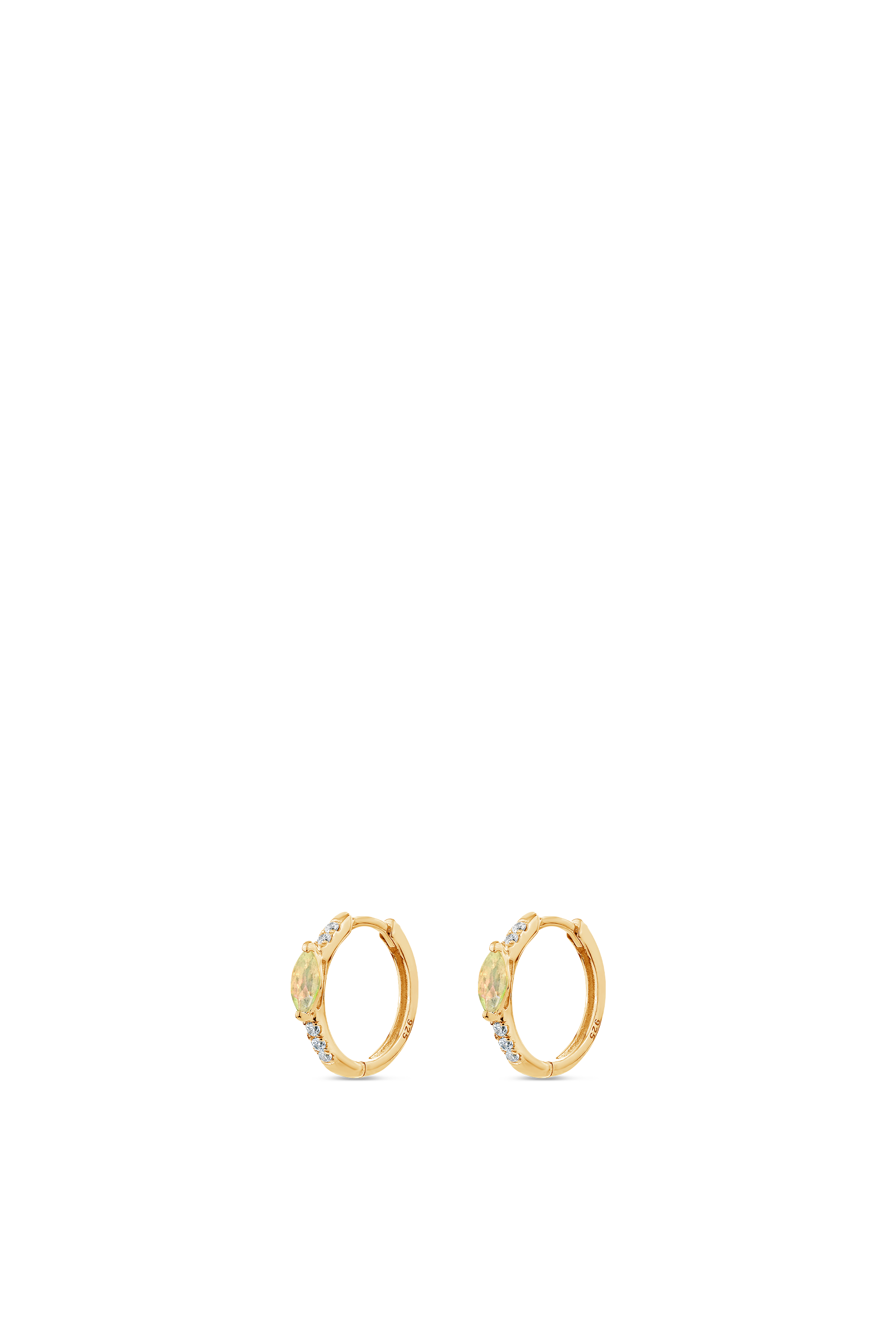 Natural Huggie Earrings