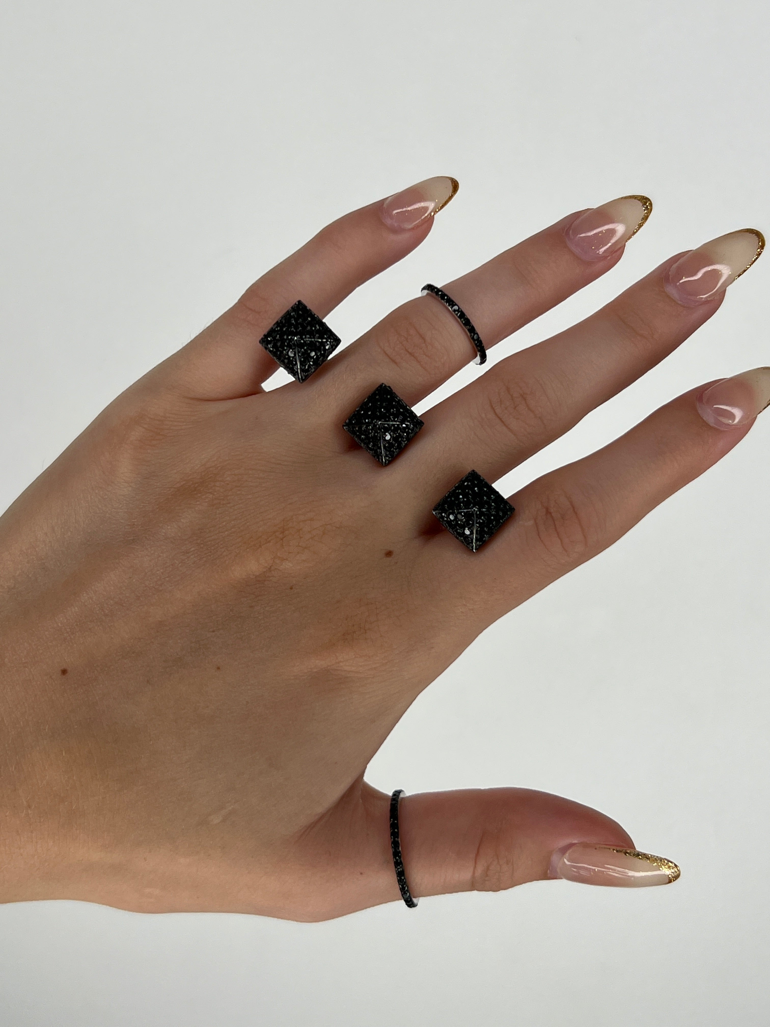 Pyramid Double Ring