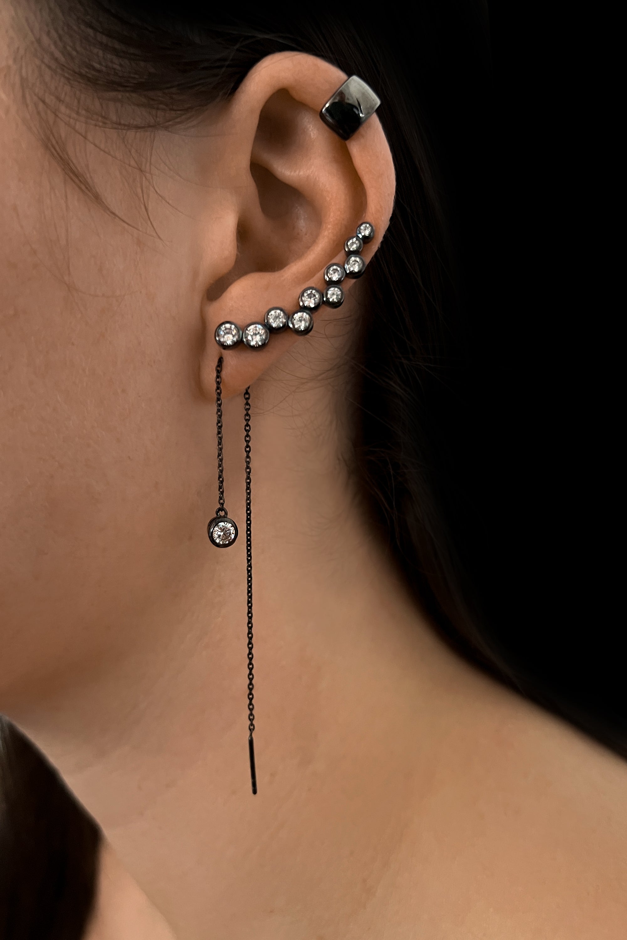 Minx Solitaire Drop Earrings