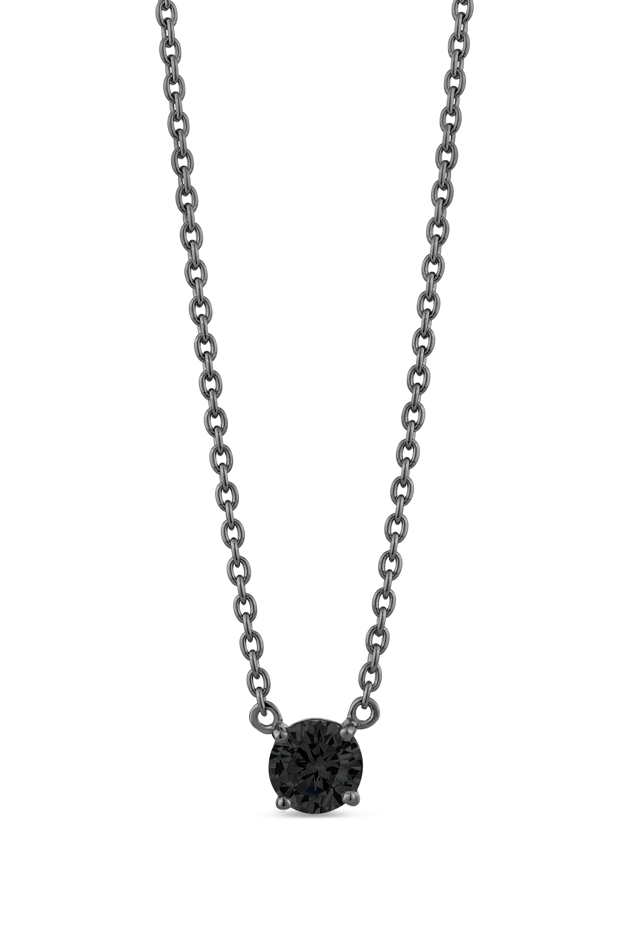 Raw Solitaire Necklace