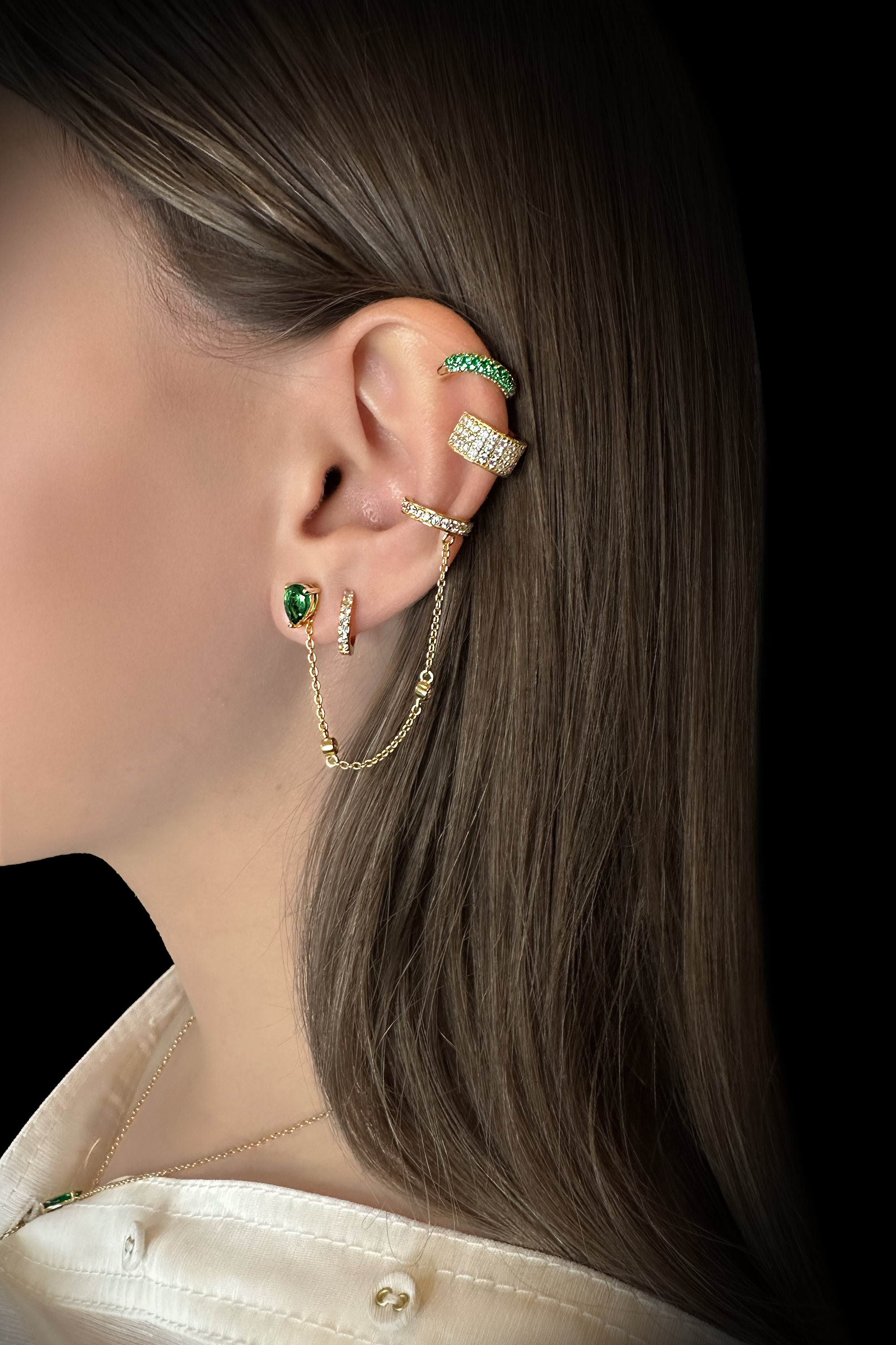 Pure Stud & Ear Cuff Set