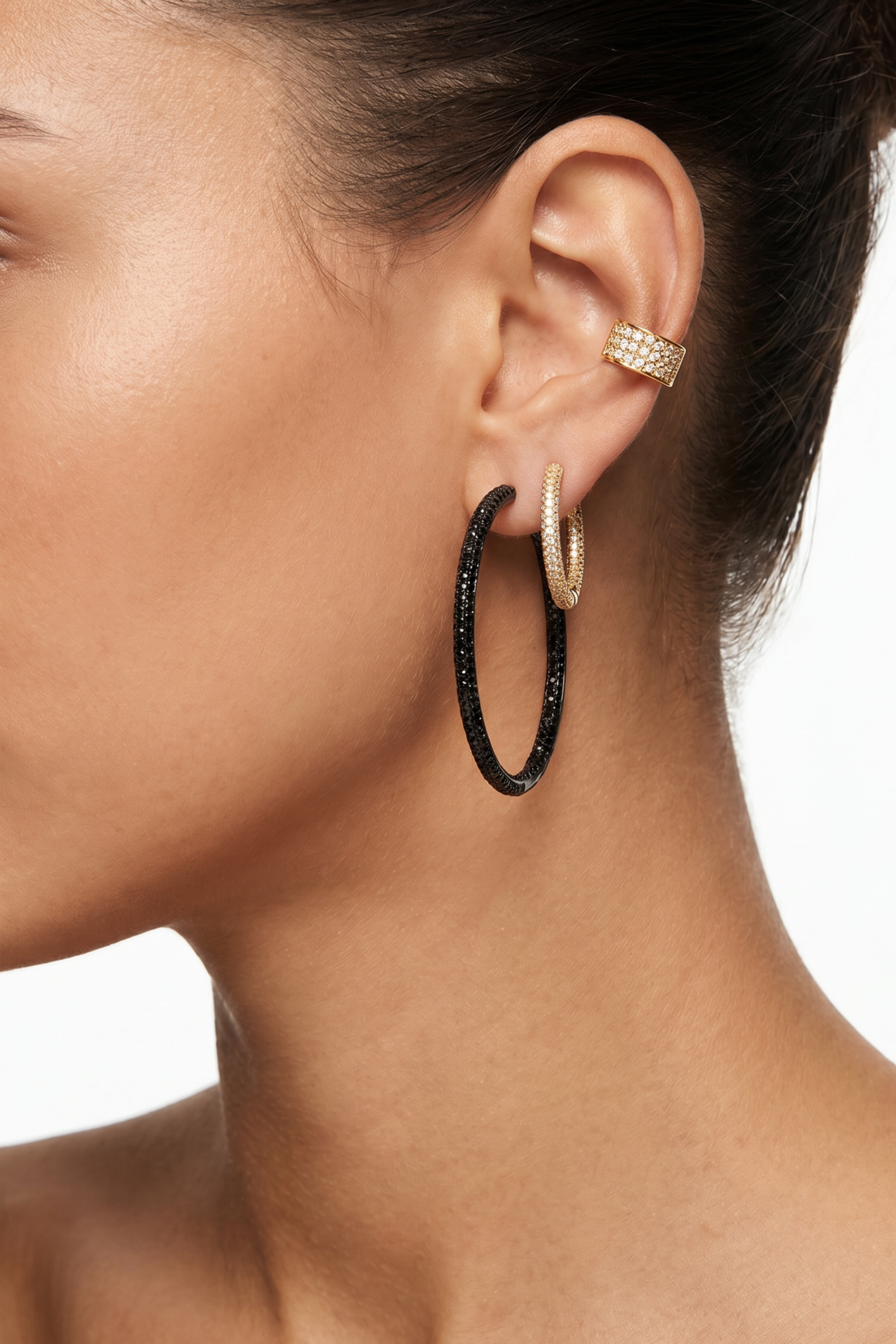 Pursuit Pave Hoops Petite