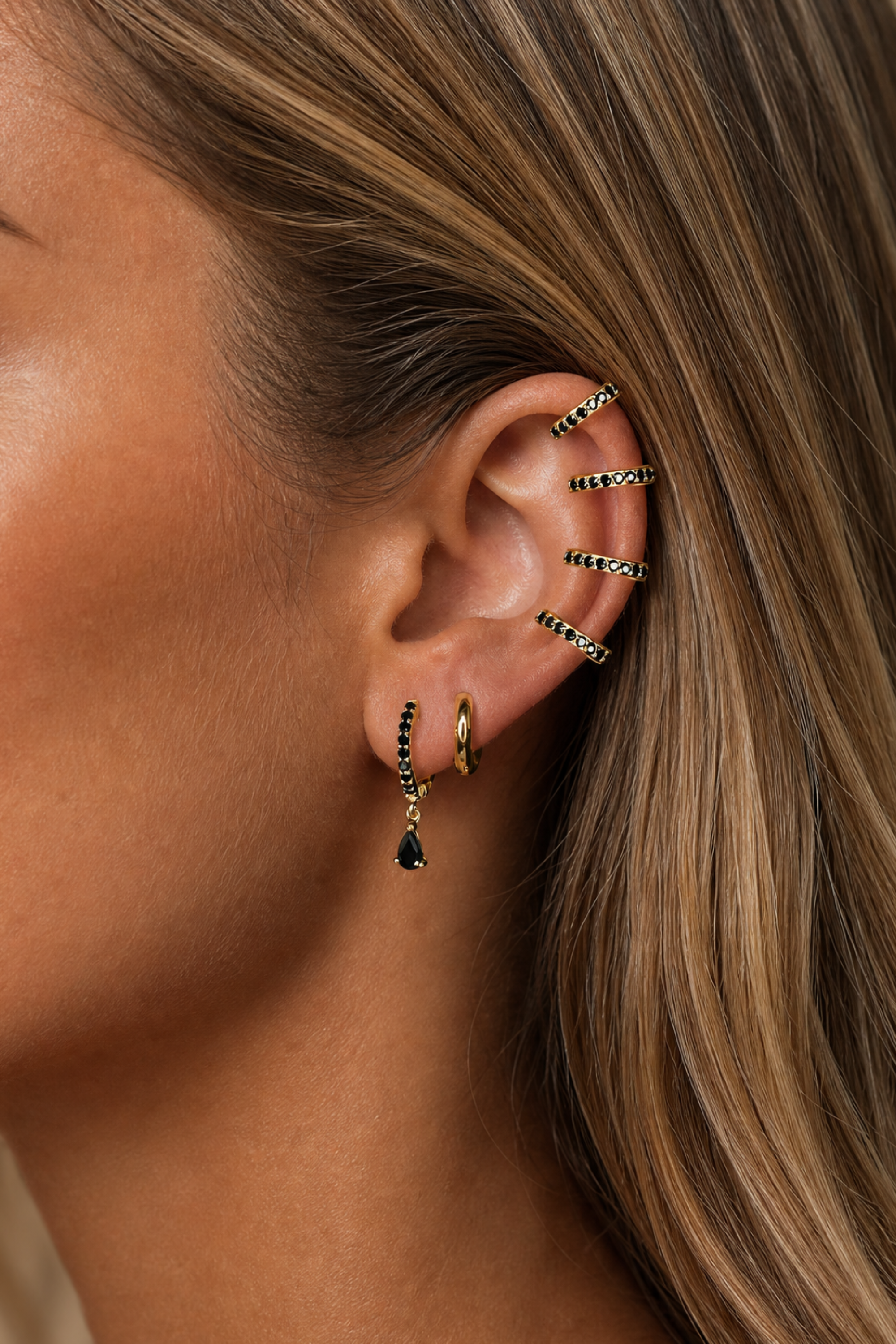 Pure Drop Huggie Earrings