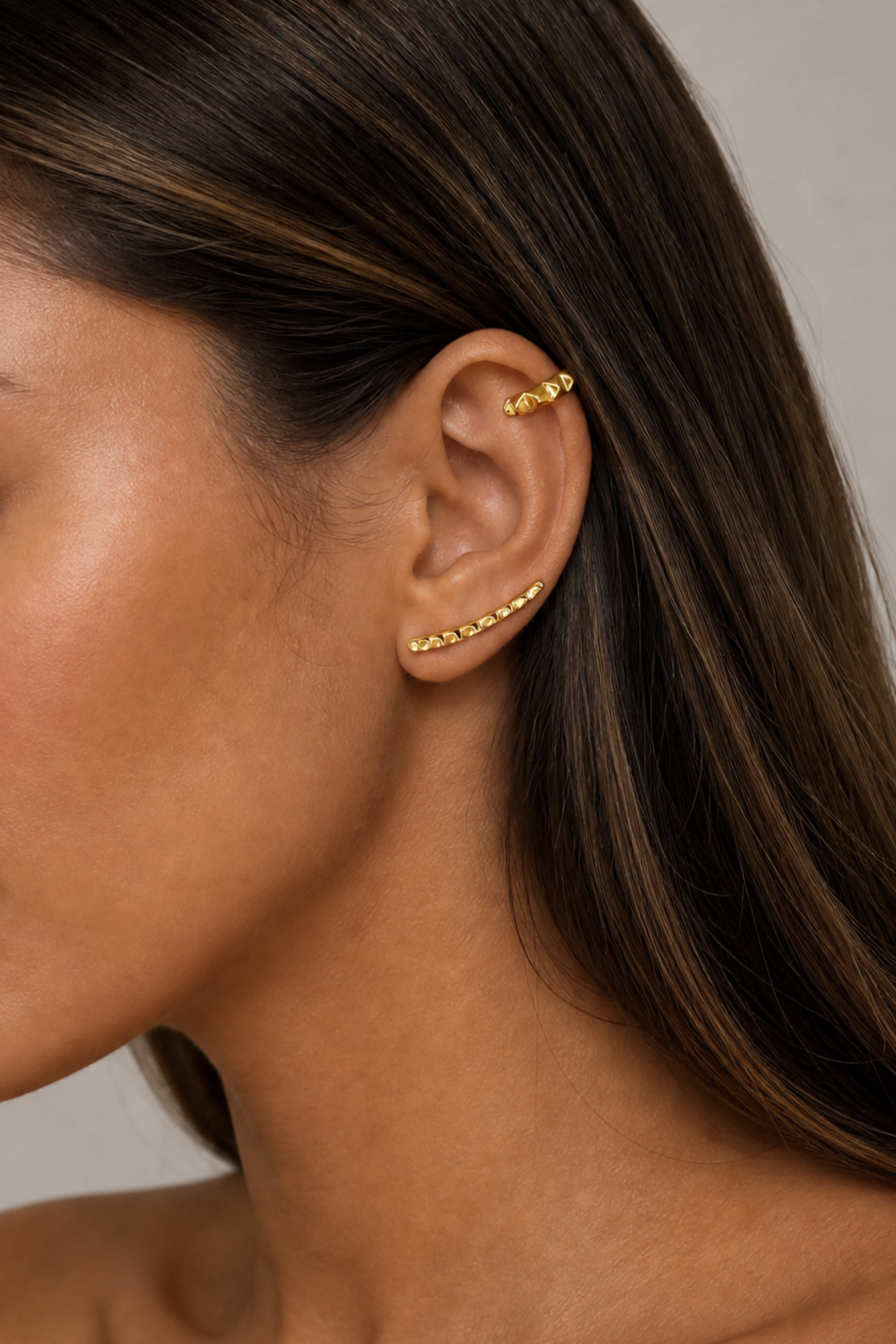 Honeycomb Ear Cuff