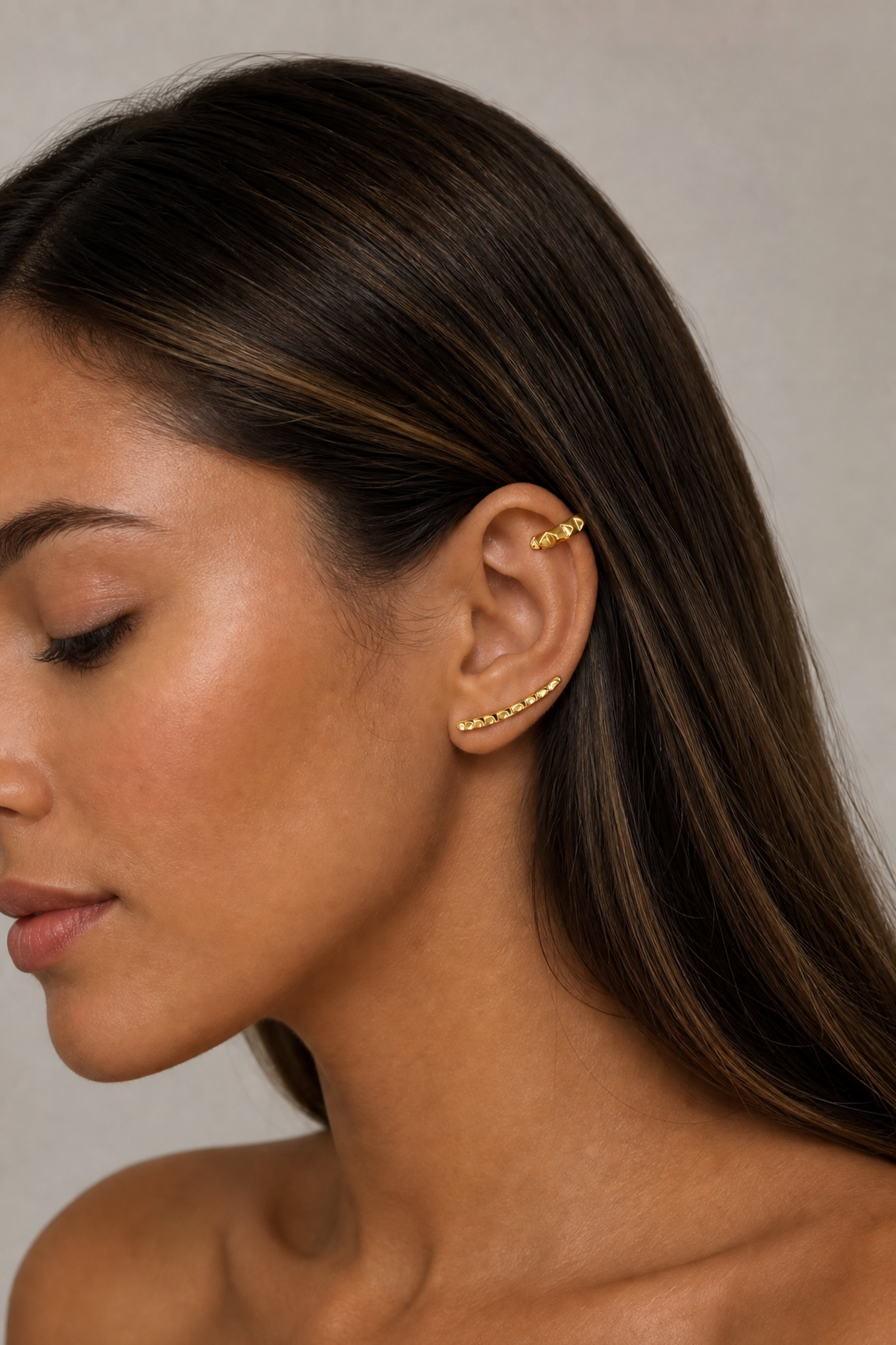 Honeycomb Ear Cuff