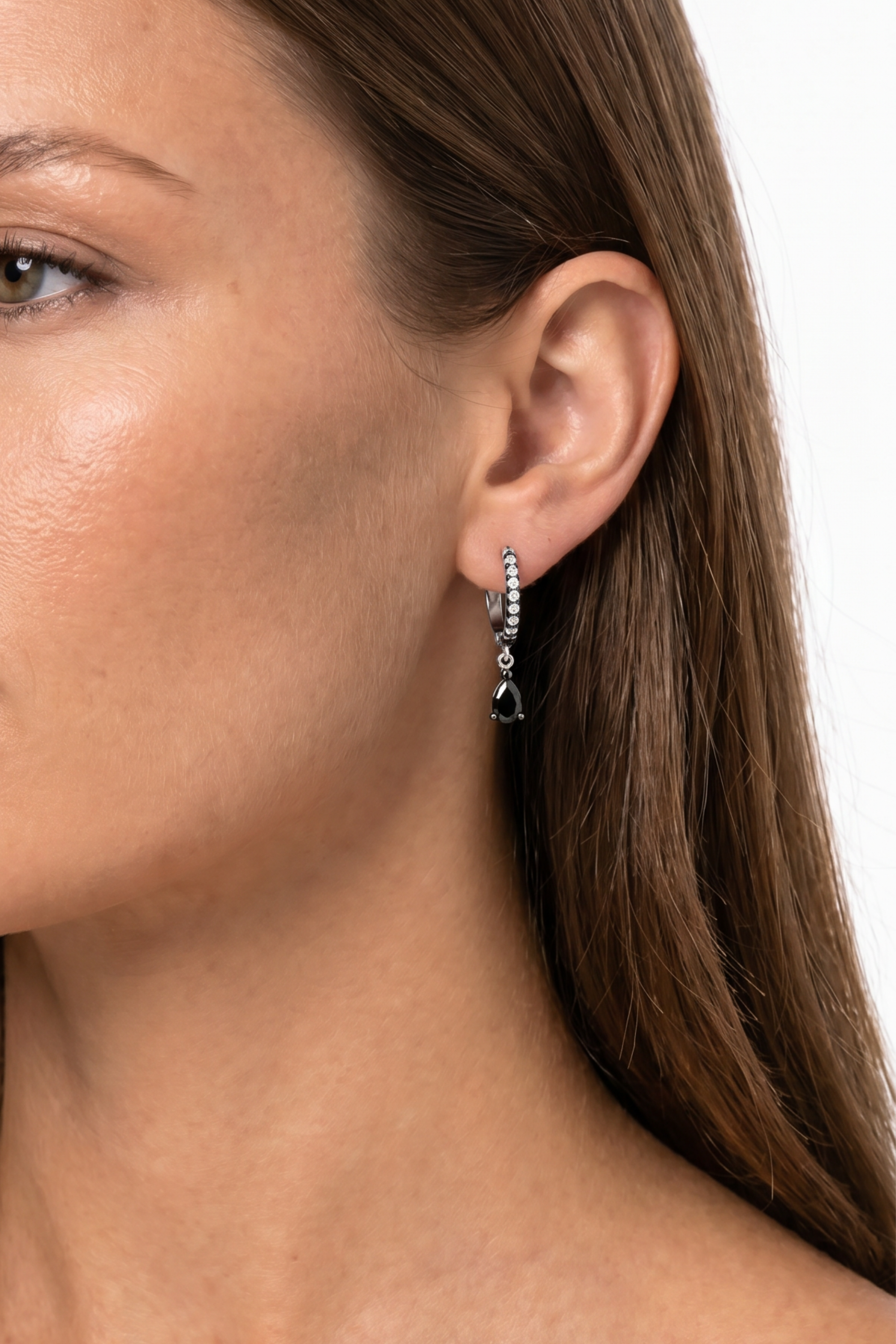 Pure Drop Huggie Earrings