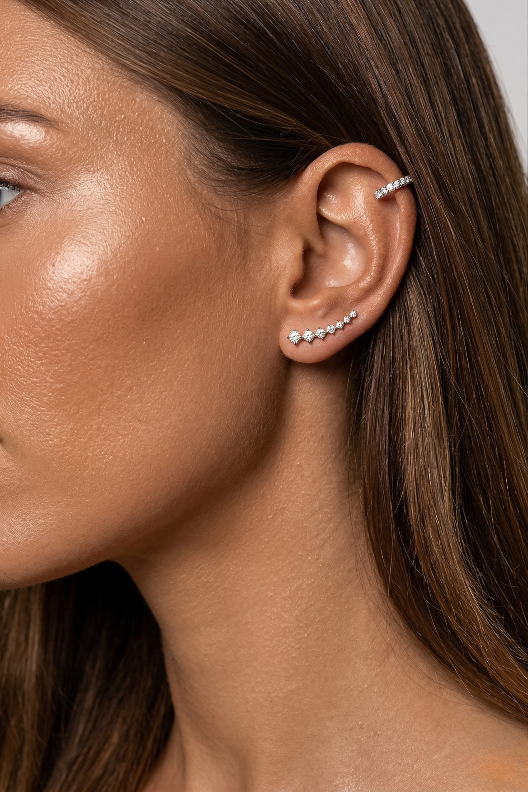 Solitaire Ear Climber